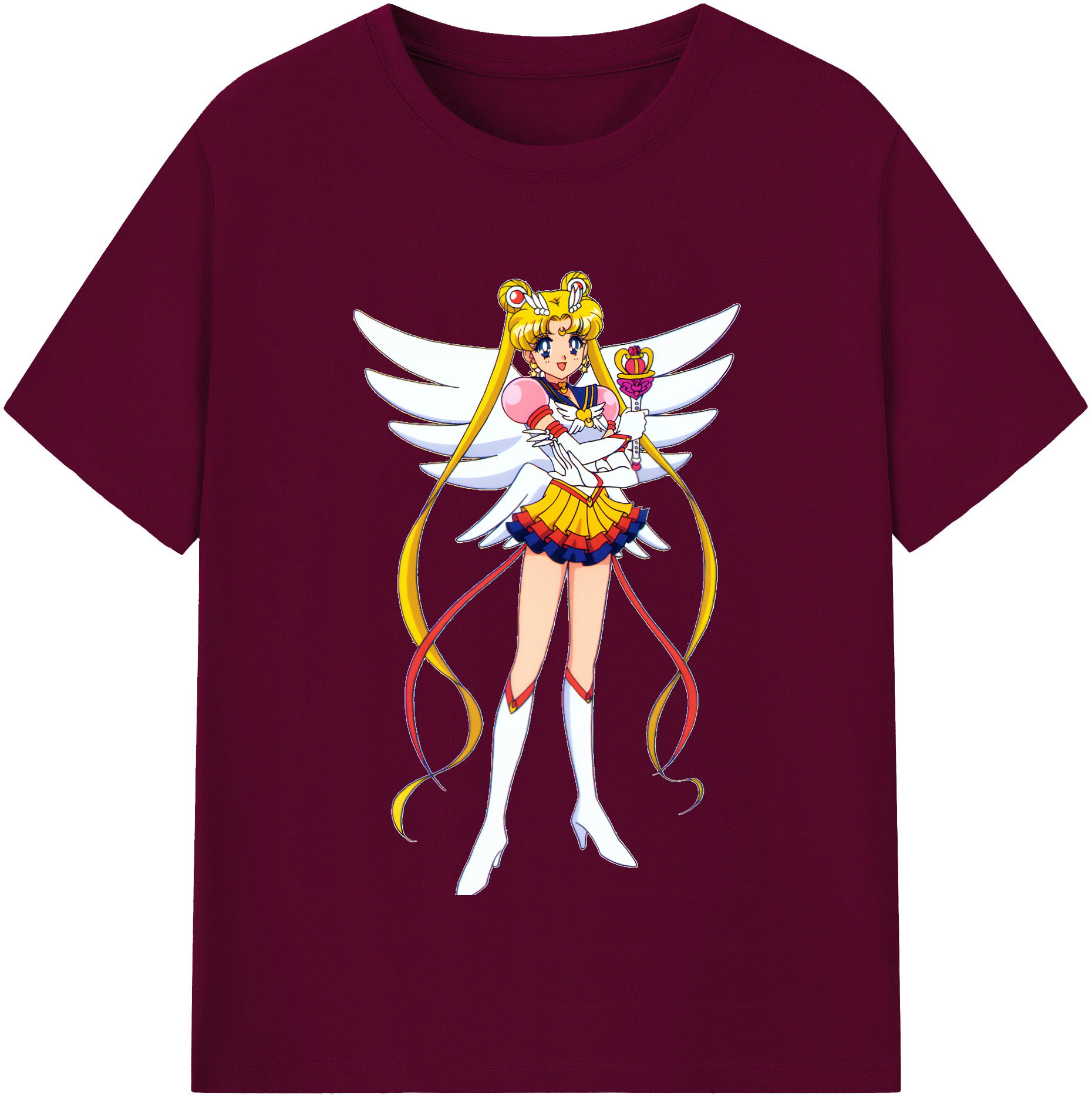 （画像用） 美少女戦士セーラームーン 月野 うさぎ つきの うさぎ Sailor Moon Tsukino Usagi レディースカジュアルプリントTシャツ（綿100％）